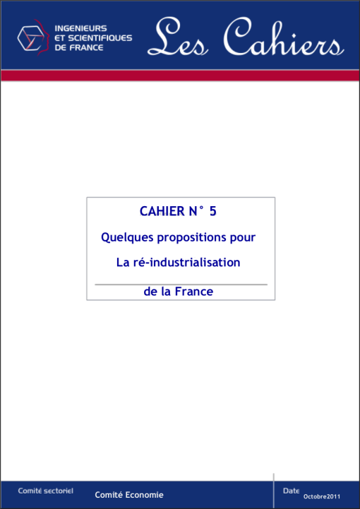 La  r-industrialisation de la France