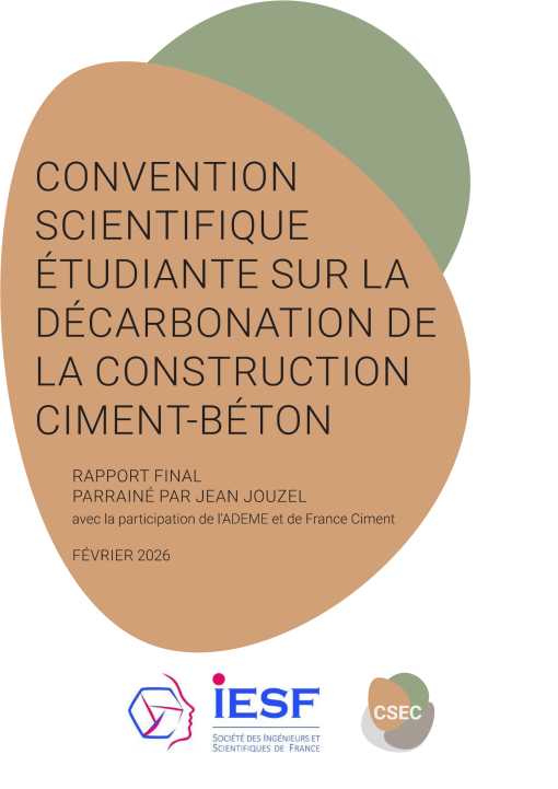 Convention Scientifique �tudiante sur la decarbonation de la construction Ciment-B�ton 2025-2026, Couverture