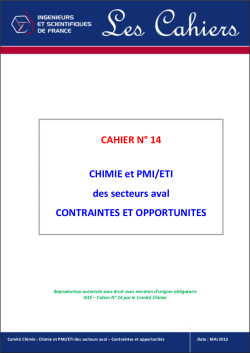 CHIMIE et PMI/ETI des secteurs aval