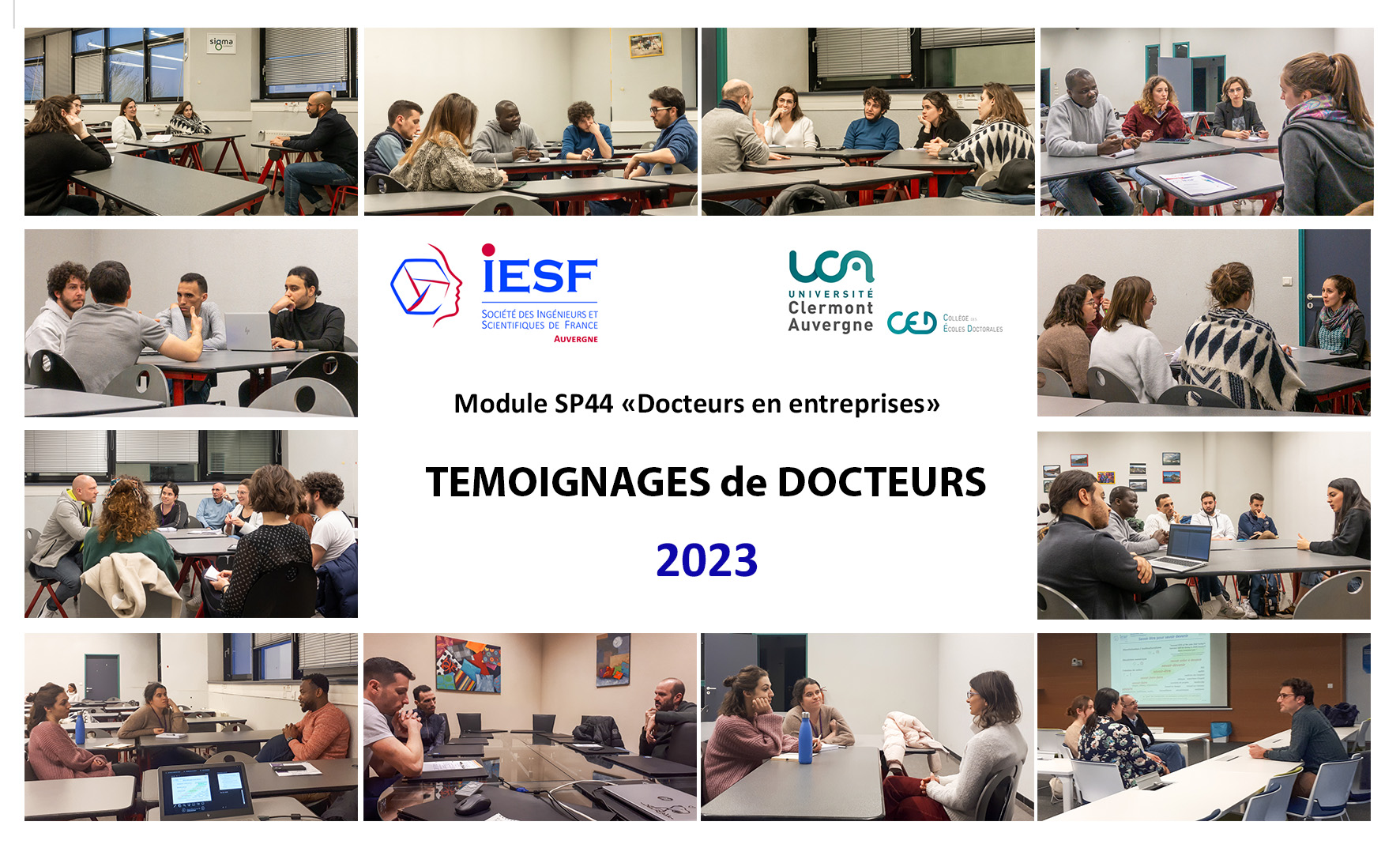 Module "DOCTEURS EN ENTREPRISES" d'IESF Auvergne avec l'Université Clermont-Auvergne (UCA)