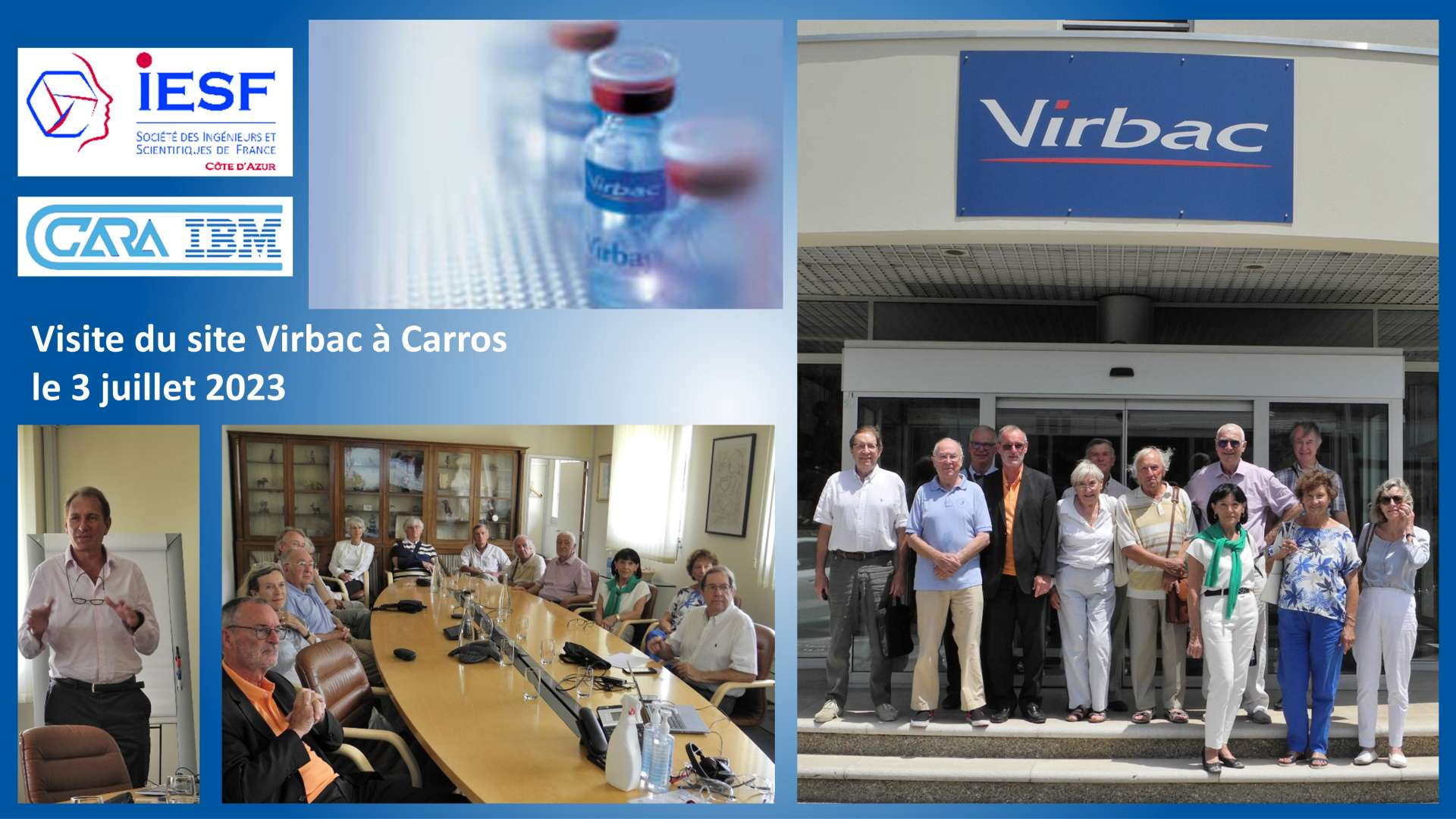 IESF Cte d'Azur : Visite du site Virbac  Carros le 3 juillet 2023
