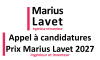 APPEL A CANDIDATURES : Prix Marius Lavet, ing�nieur et inventeur 2027
