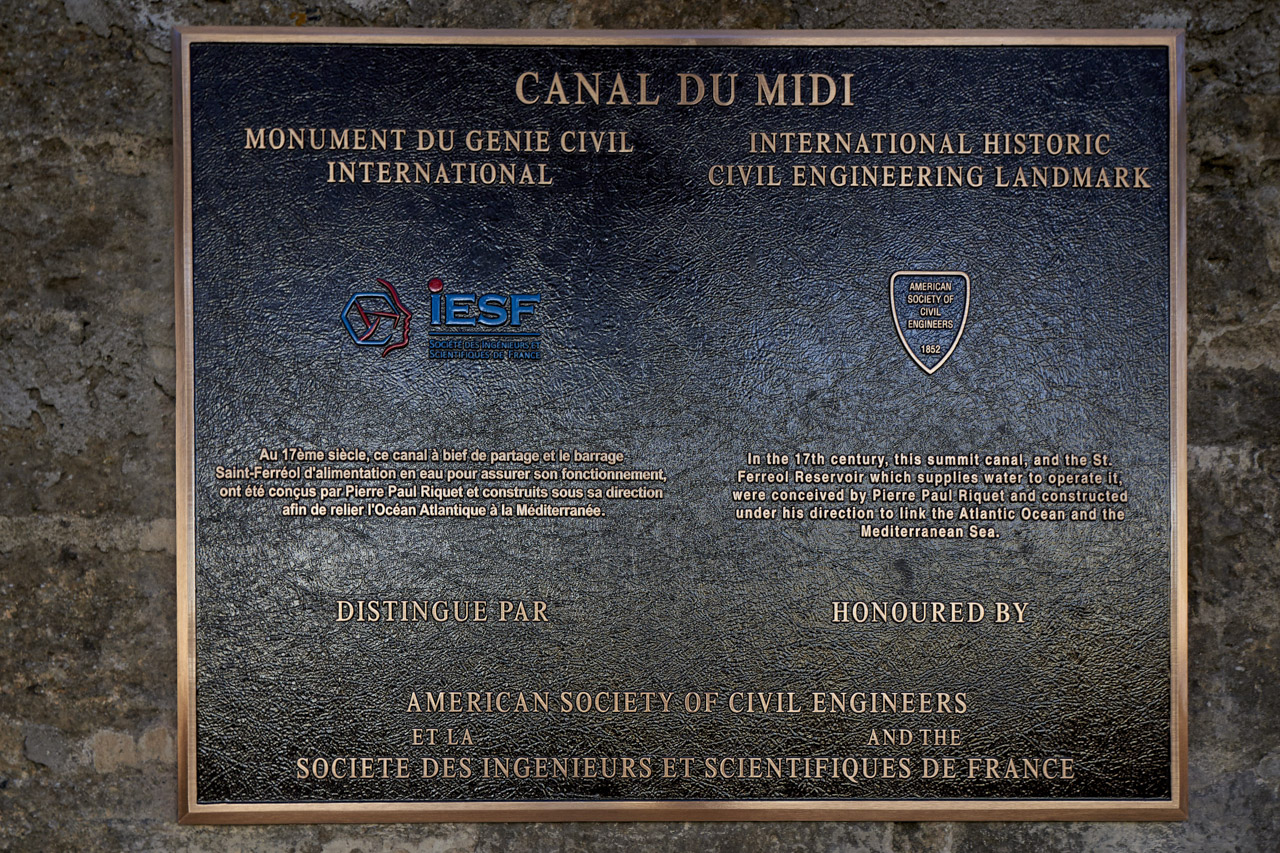 ASCE_Plaque_Canal du Midi_2016