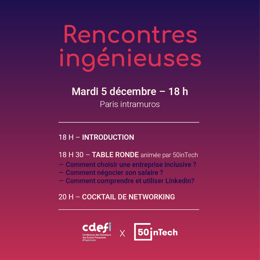 Rencontres IngÃ©nieuses - Save the Date