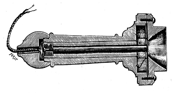 Premier combiné téléphonique (esquisse de 1877)